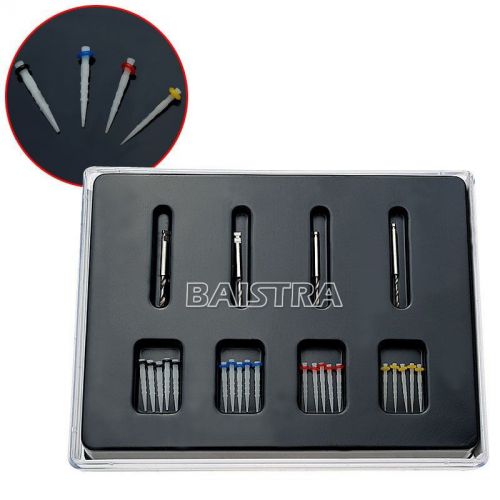 Dental AAA Fiber Posts Resin High-intensity Screw Thread Glass &amp; 4 Drills