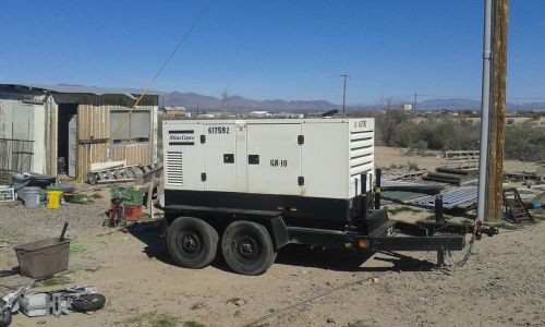 2007 72kw portable generator, john deere 4.5ltr turbo diesel, trailor mounted. for sale