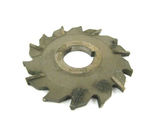 HANITA Staggered Teeth side milling cutter 80X6X22 (sn 139)