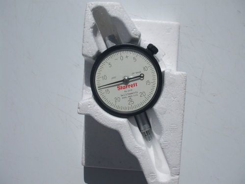 Starrett Dial Indicator 25-131J  Range of 0.125 in 0.0005 Graduations