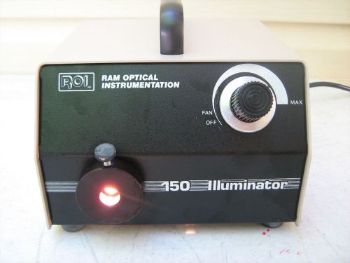 MICROSCOPE LIGHT SOURCE ROI 150 RAM OPTICAL 30-2500-00 PERFECT #2 FREE SHIPPING