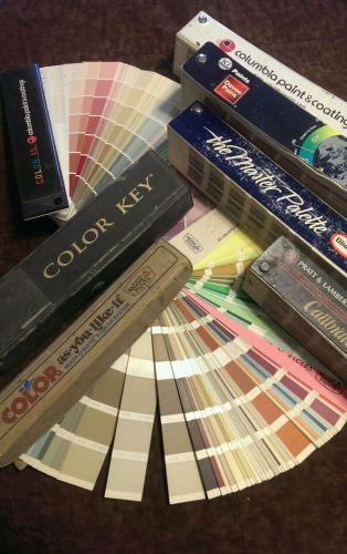 Lot 7 Paint Fan Decks Color Wheels Glidden Devoe Columbia Benjamin Moore Pratt &amp;