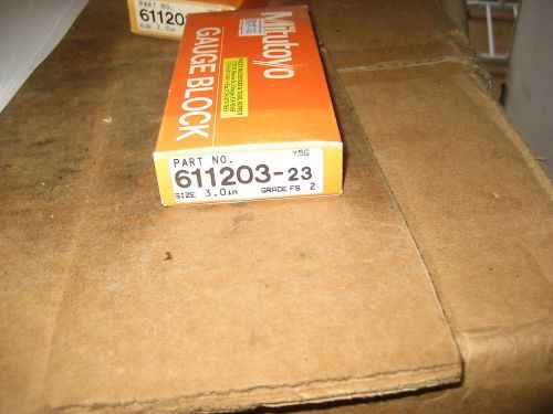 MITUTOYO 611203-23 3.0 GRD2 GAGE BLOCK (LW0710-1)