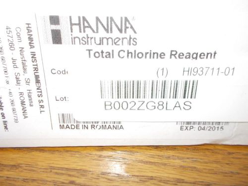 Hanna Instruments Total Chlorine Reagent HI93711-01