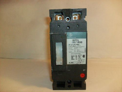 GE GENERAL ELECTRIC TED124025 2 POLE 25 AMP INDUSTRIAL CIRCUIT BREAKER