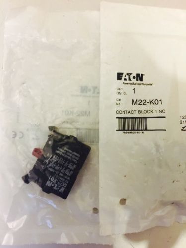 Eaton M22-K01 Contact Block 1 N/C