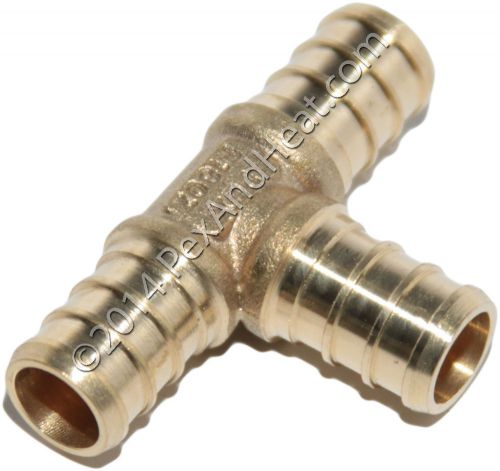 (25) 1/2&#034; PEX Tee Brass Crimping Fittings