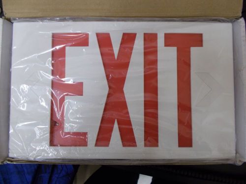 Vex Series Red LED EXIT sign Exitronix 120 277V dual energy saving NIB