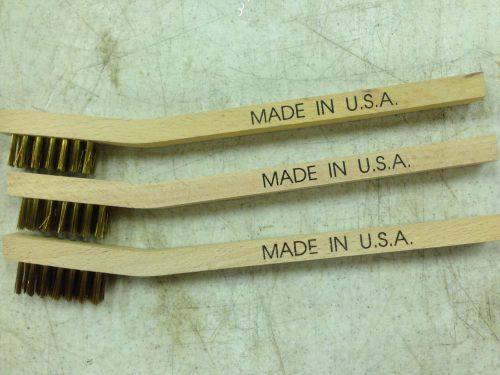 MINI WIRE BRUSH SET-BRASS -3  PCS