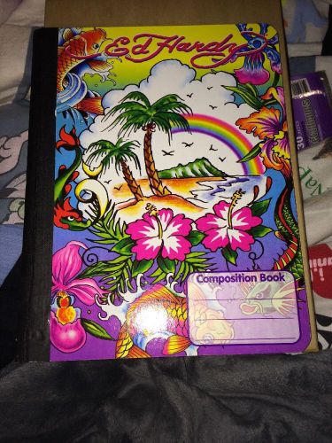 Vintage lisa frank x ed hardy composition notebook for sale