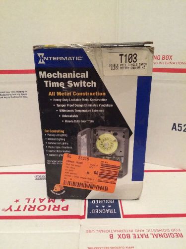 Intermatic T103 120-Volt DPST 24 Hour Mechanical Time Switch