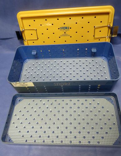 KARL STORZ ENDOSCOPY STERILIZATION CASE W/ TRAY 20&#034; x 9&#034; x 5&#034;