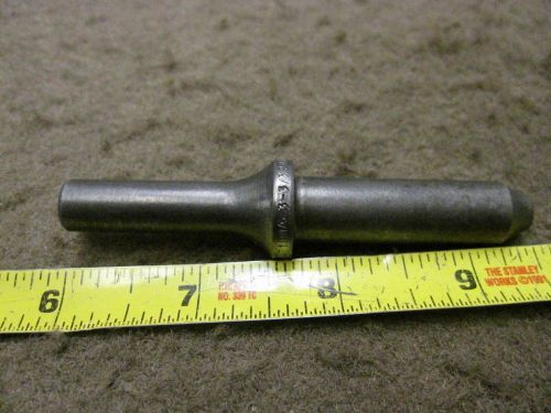 3/16&#034; CUPPED RIVET SET .401 SHANK AIRCRAFT TOOL AT 100A-3-3/32ANA70 GREAT SHAPE