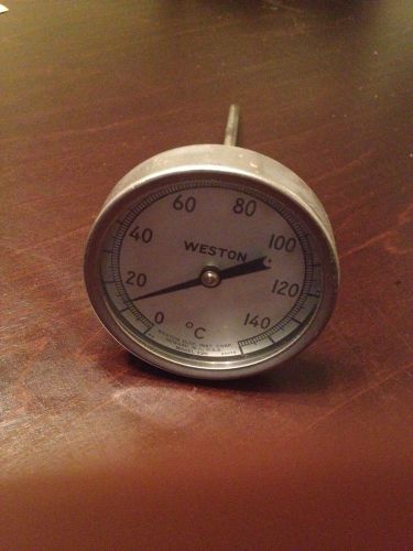 Vintage Weston Temperature Gauge 50-500 Degrees Steampunk Machine Tank Pipe