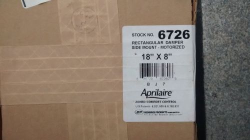 NEW   Aprilaire Motorized  Vent Damper   HVAC 18 X 8    # 6726 SIDE MOUNT ***