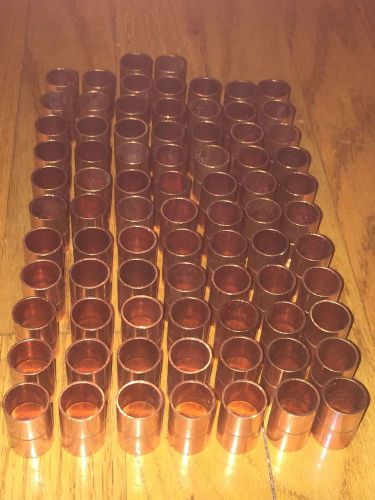 BULK LOT 79  1/2&#034; inch Copper Couplings