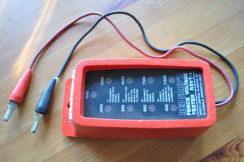 RED SNAP&#039;R Electric Fence VOLTAGE METER Tester RSVT-1