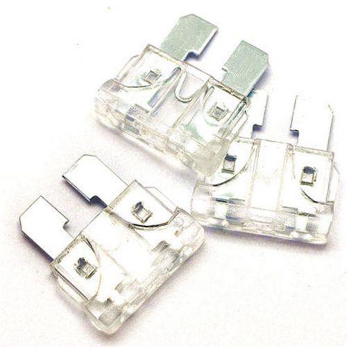 50PCS Medium 25A Transparent Coded Blade Fuse Assorted Car Fuse for Cars&amp;Trucks