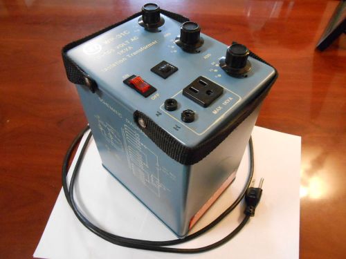 VIZ WP-31C PORTABLE ISOLATION TRANSFORMER 0-155 VOLT AC 1KVA