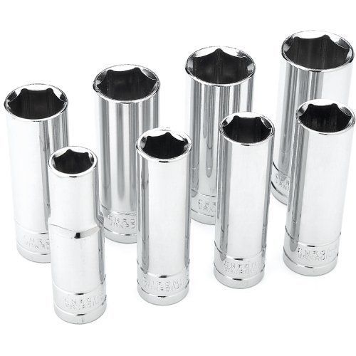 Wilmar w32300 8-piece 1/2-inch drive sae deep socket set for sale