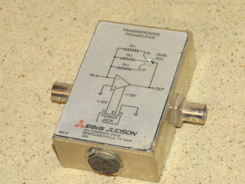 EG&amp;G JUDSON TRANSIMPEDANCE PREAMPLIFIER (JU3)