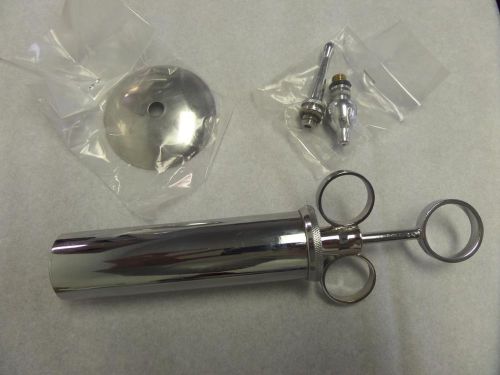 Ear Syringe w/ Shield Brass Chrome Plated 2oz