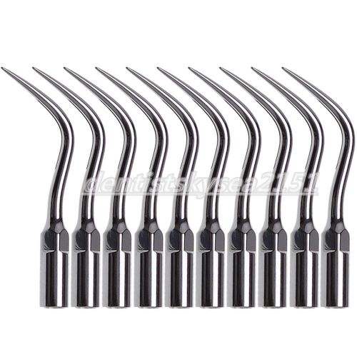 10pcs Dental Ultrasonic Perio Tips PD4 Piezo Scaler Fit DTE Satelec P-Hard