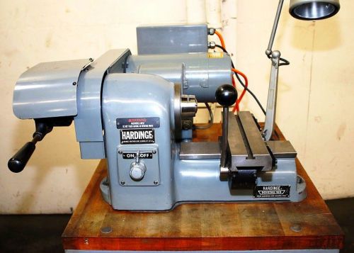 Late hardinge hsl-59-5c speed lathe w/double tool block cross slide, 110 volt for sale