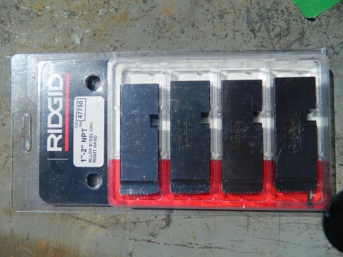 Set of dies RIDGIG  1&#034; - 2&#034; set of (4) pipe threading machine dies