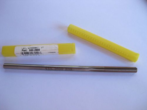 New 533.2600 l&amp;i straight flute chucking reamer hss for sale