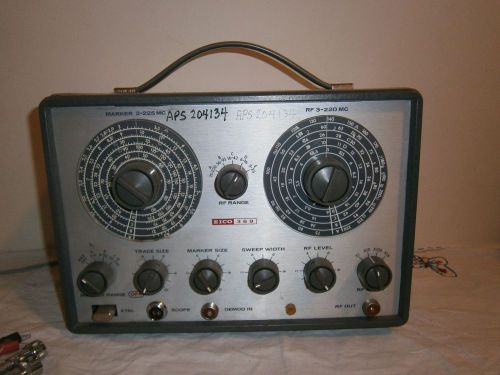 Working EICO Model 369 TV/FM Sweep Marker Generator.