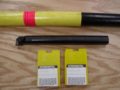 Kennametal Boring Bar, New, S16-KTLPR-3, 1&#034; x 10&#034;&#034;, w/ (20) TPG inserts