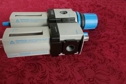 Festo filter regulator unit LFR-M2-G3/8-E10S + filter lubricator  LOE-M2-G3/8-P