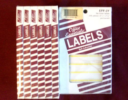 EFF-3Y OFFICE ESSENTIALS LABELS SELF ADHESIVE  ~ 6 BOX SEALED PACKAGE