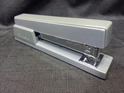 Vintage Gray Swingline Stapler 767 USA made - WORKS GREAT! RETRO DECO Rare Model