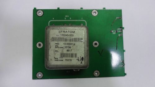 (USED) 10.000MHZ OCXO EFRATOM Sine wave CRYSTAL OSCILLATOR band plate 15v-24v