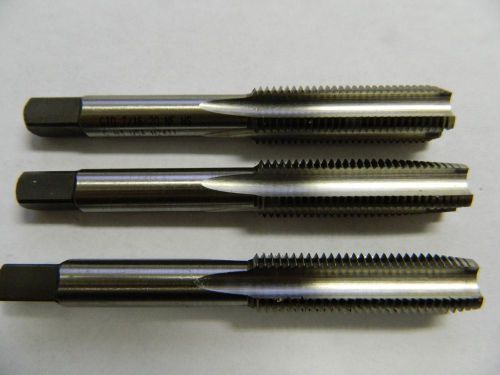 WIDIA GTD 14249 Hand Tap Set 3 PC HSS 7/16-20 H3 Limit 4 Flute