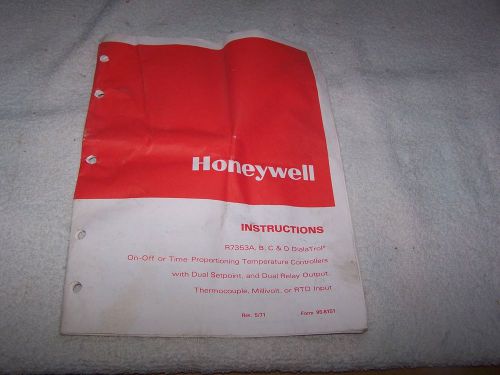 NICE HONEYWELL R7353A B,C&amp;D DIALATROL TEMPERATURE CONTROLL THERMOCOUPLE