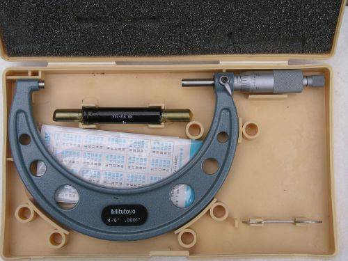 Mitutoyo 4&#034;-5&#034; Micrometer w/Standard Unused