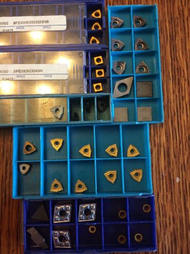 40 Each of INGERSOLL MILLING INSERTS CARBIDE INSERT + Stellram &amp; Misc