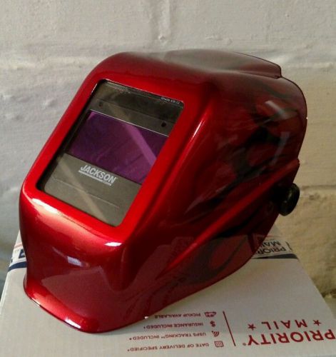 Jackson &#034;12&#034; FLAMES PRO-V VARIABLE HALOX W40 auto dark darkening welding helmet