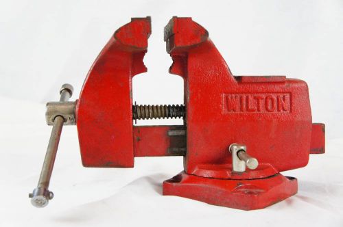 WILTON VISE Light Duty- 5&#034; Jaw Width- 4.25&#034; Opening -Swivel Base Metalwork 16lbs