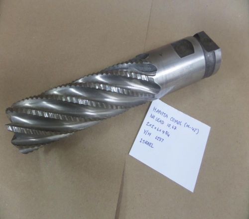 HANITA 6257 M-42 7-FLUTES ROUGHING END MILL 2X2X6X9 3/4 GOOD CONDITION