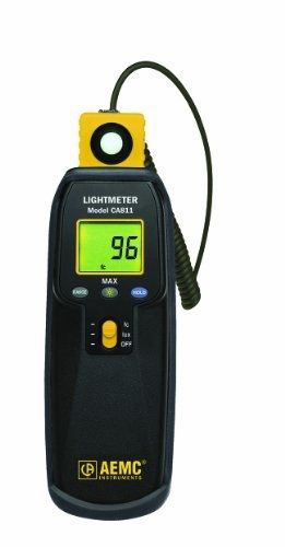 AEMC CA811 MAX Function Lightmeter, 20,000 lux Range, 0.01 lux  Resolution,