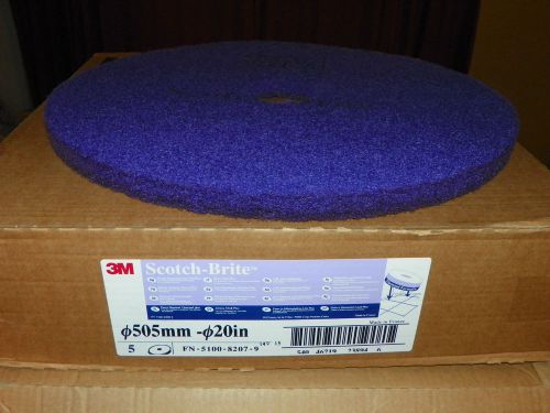 3M Scotch-Brite Purple Diamond Floor Pad Plus 20&#034; (pack of 5) FN-5100-8207-9