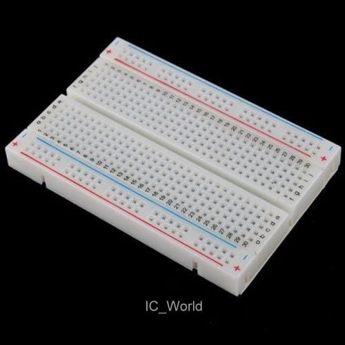 Mini Solderless Breadboard 400 Contact Tie-Points Electronic Test Deck Prototype