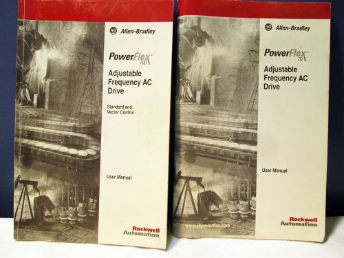 ALLEN BRADLEY POWERFLEX 70 &amp; 700 VFD ADJUSTABLE FREQUENCEY AC DRIVE USER MANUAL