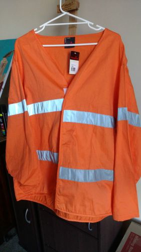 King Gee BNWT 4XL Hi Viz Orange Jacket with Scotchlite reflectives