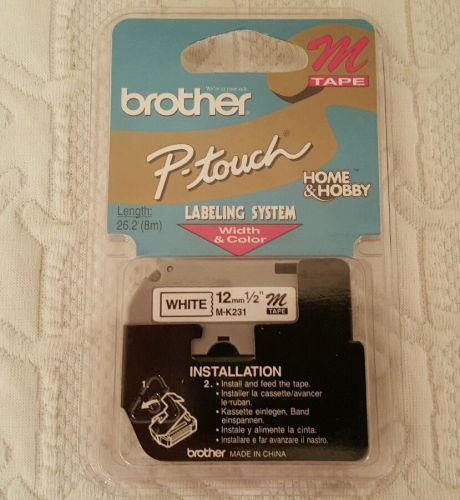 Genuine Brothers M-231 P-touch Label Tape PT-100, PT-110, PT-65, PT-85