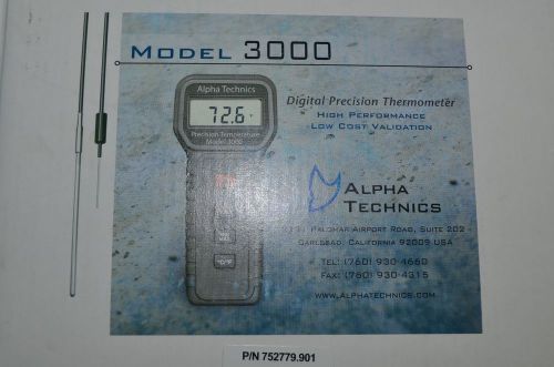 Alpha technics model 3000 digital precision thermometer for sale